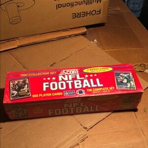 Score NFL Football 1990 Collector Set - Red